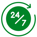 Servicio disponible 24/7