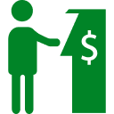 Retira en cajeros automáticos o sucursales