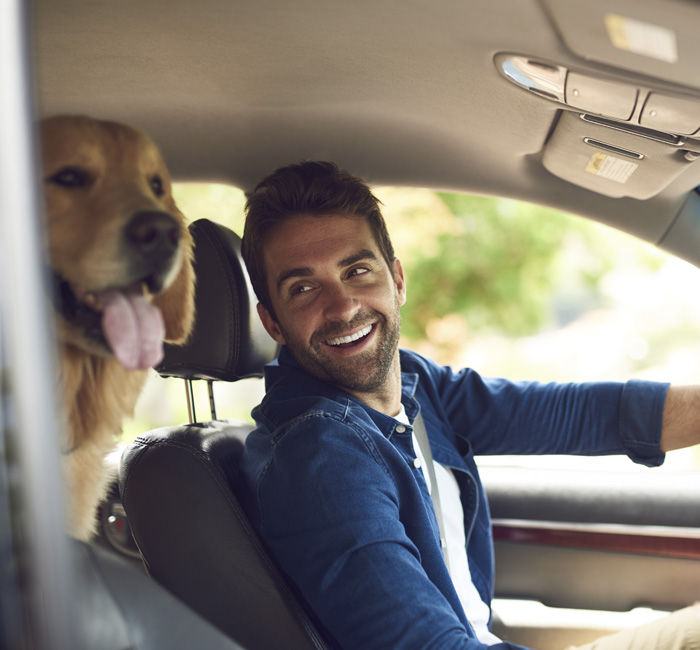 Cliente en su auto